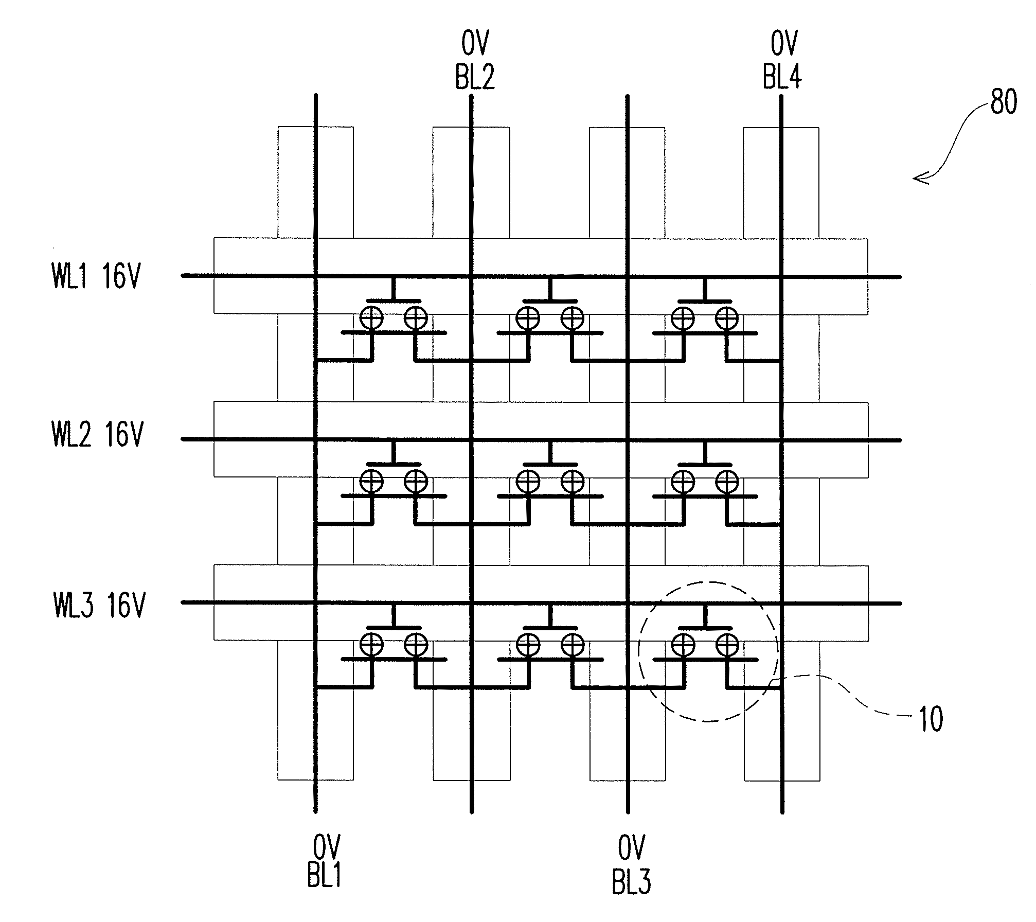 High second bit operation window method for virtual ground array with two-bit memory cells