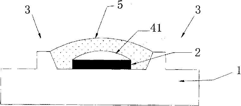 Warm white LED and preparation method thereof