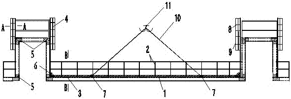 Construction method of high-rise steel structure frame beam
