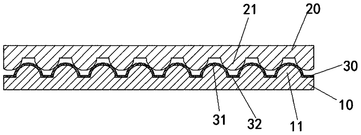 Flexible pressure sensor with interlaced microstructure and manufacturing method thereof