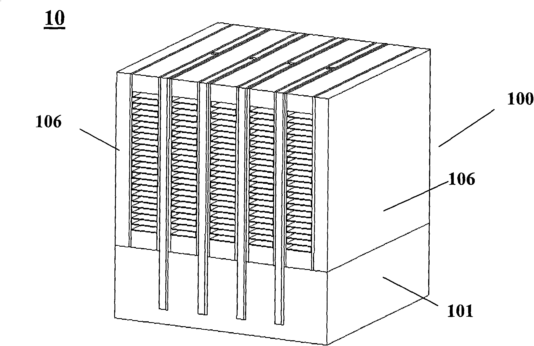 Pulse thermal fin plate type radiator