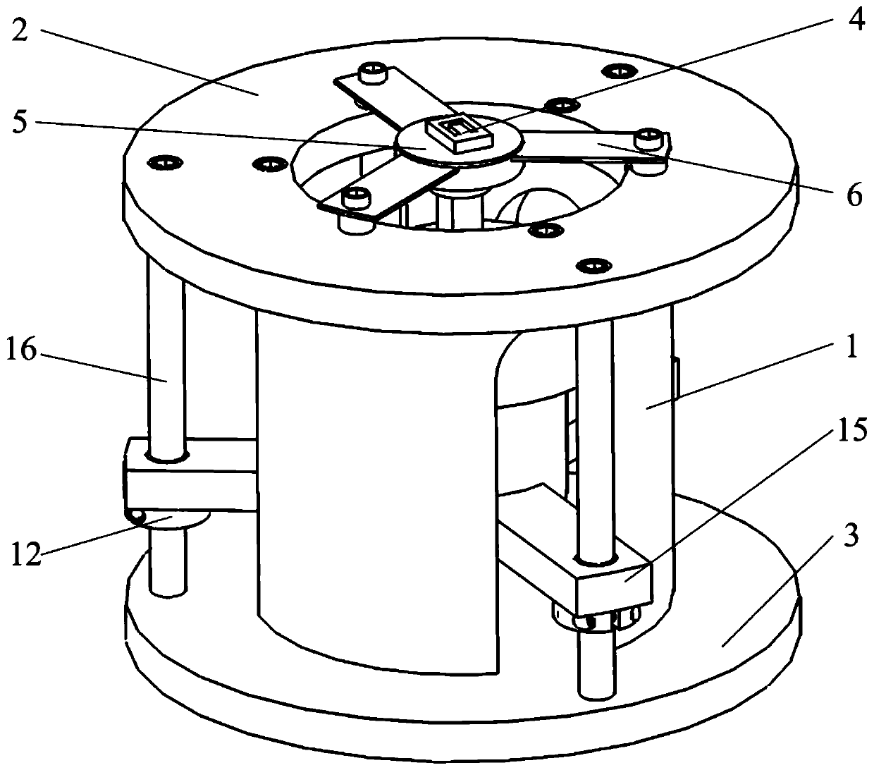 A mems microstructure three-axis vibration excitation device based on base excitation method