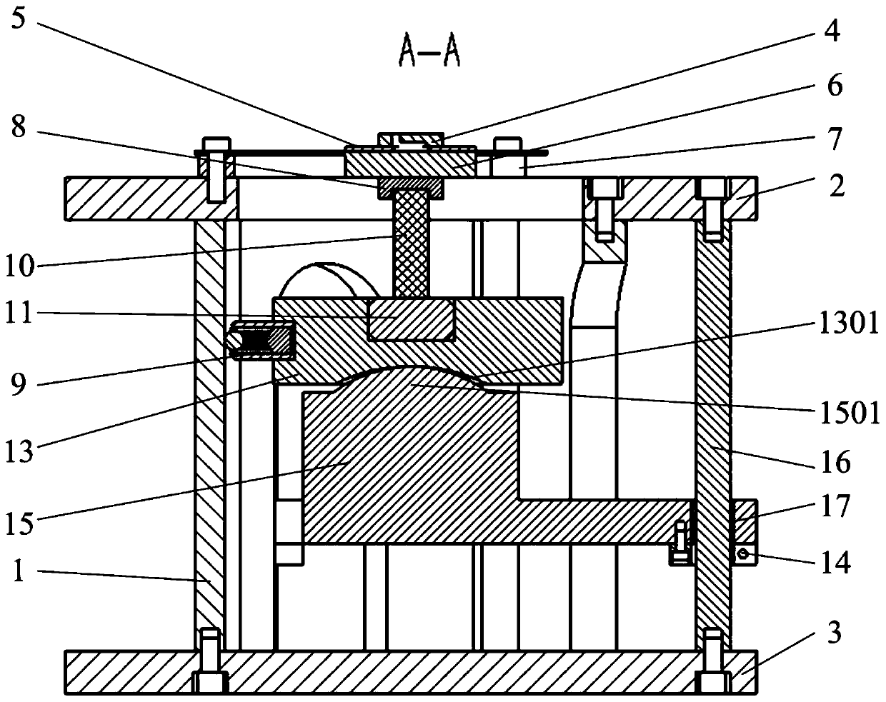 A mems microstructure three-axis vibration excitation device based on base excitation method