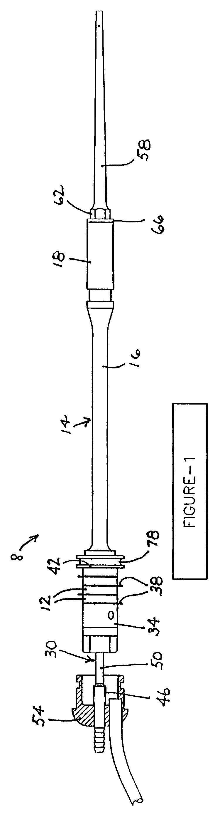 High efficiency medical transducer with ergonomic shape and method of manufacture