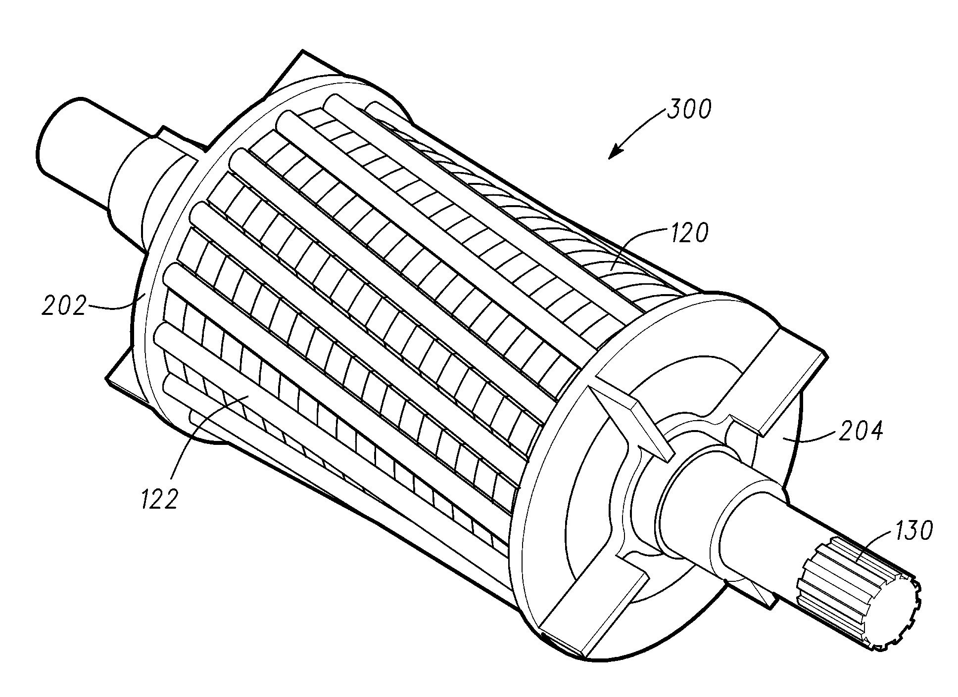 Methods and apparatus for an electric machine with a cast rotor