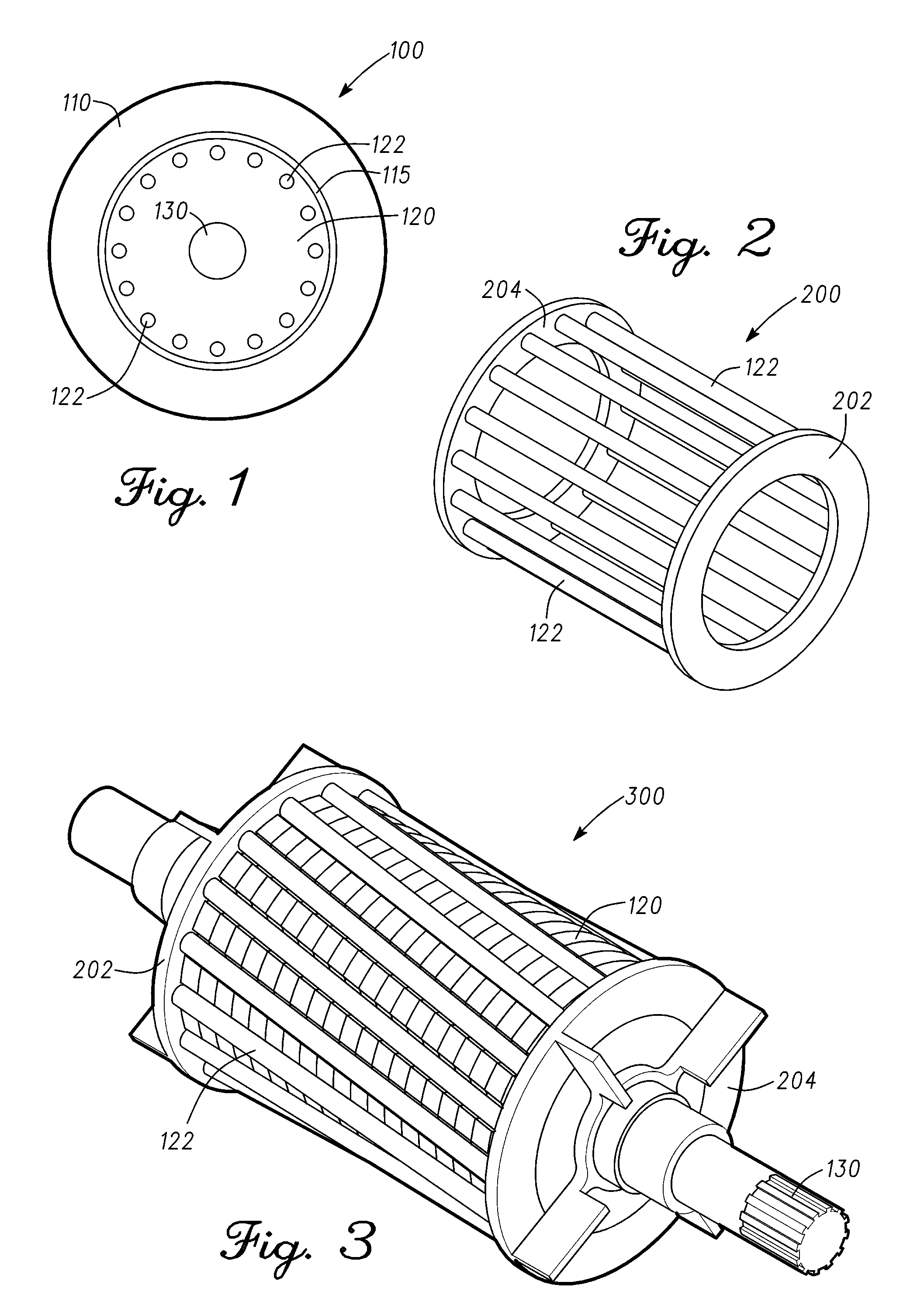 Methods and apparatus for an electric machine with a cast rotor