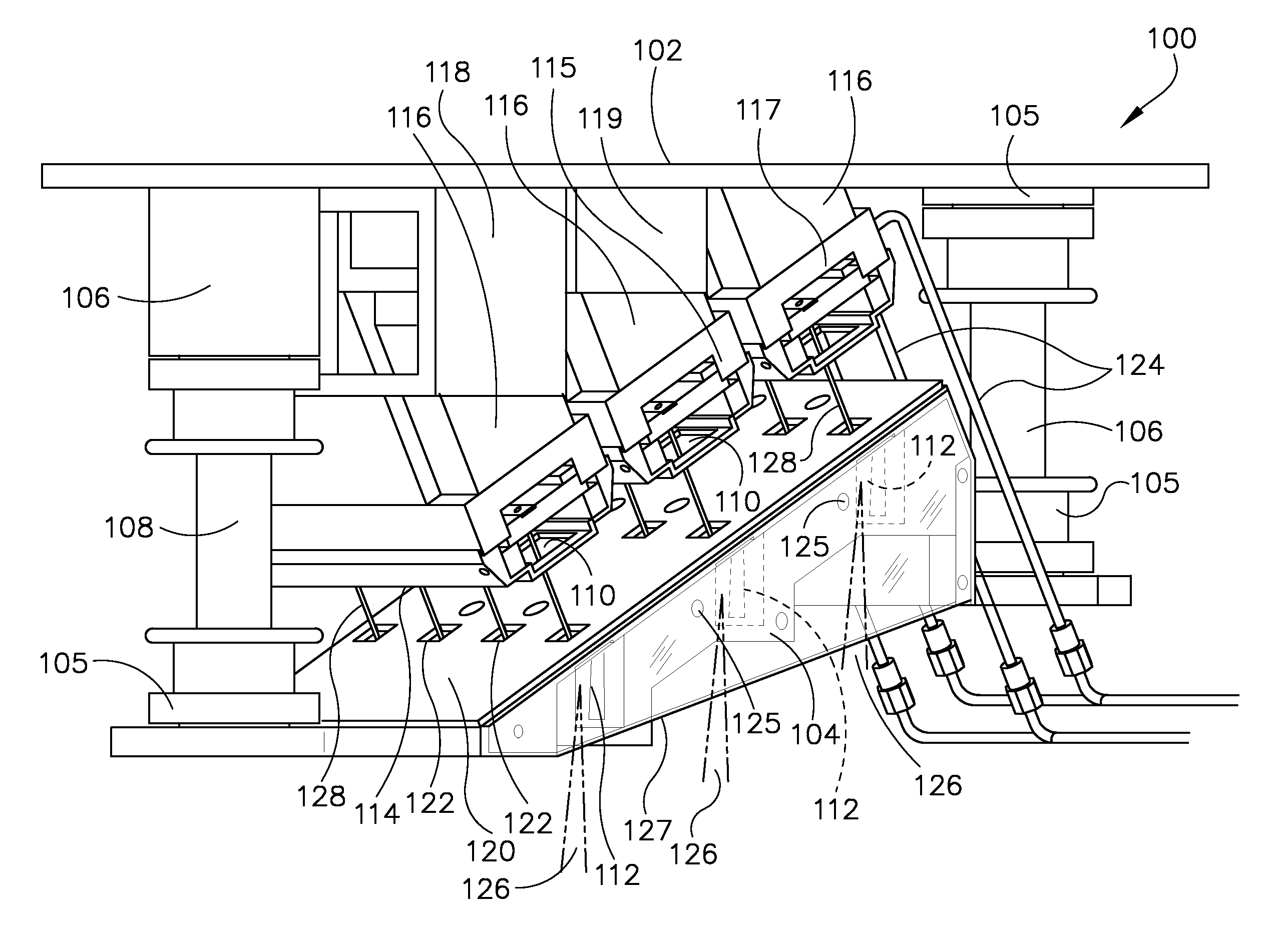 Modular multispot x-ray source and method of making same