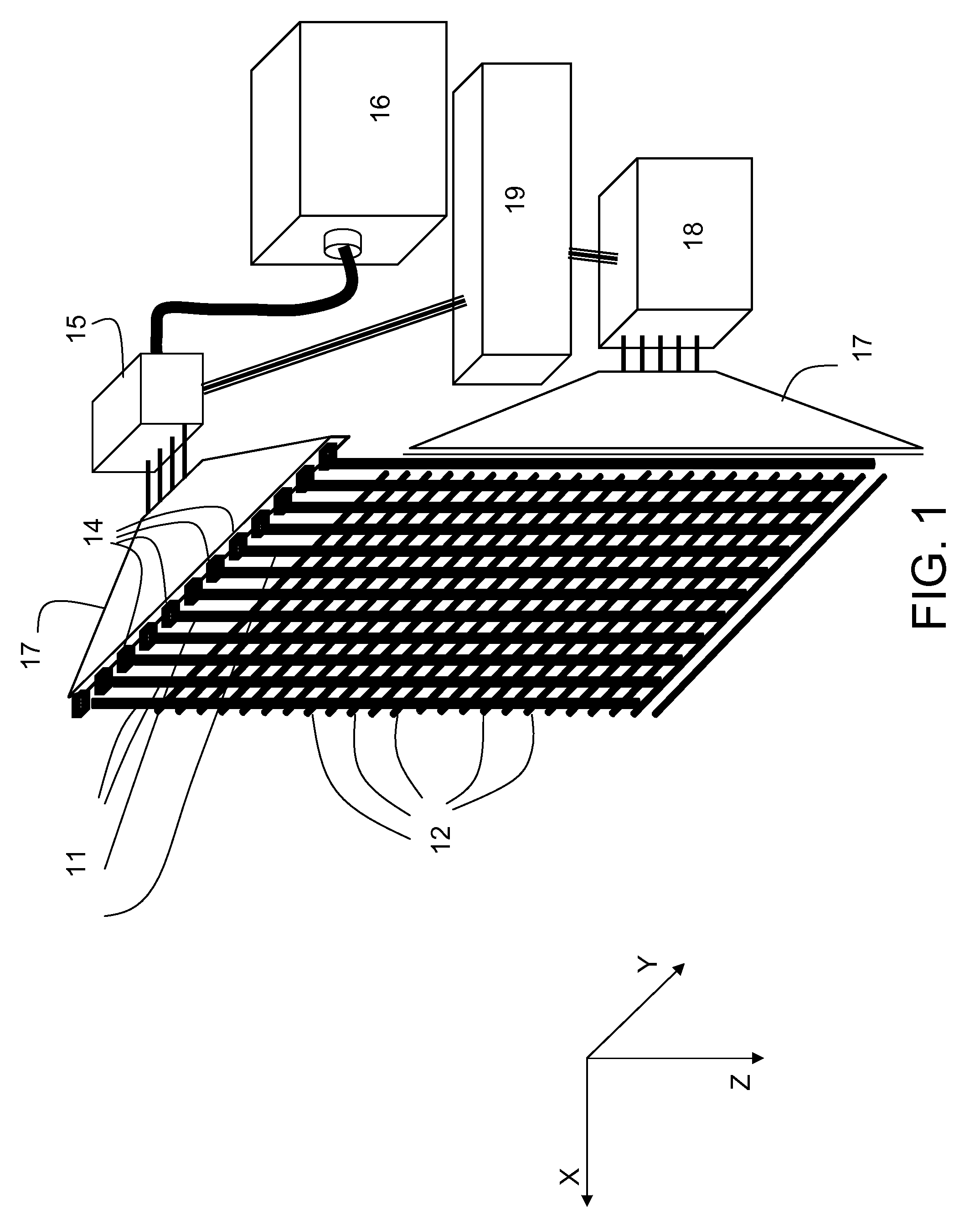 System and method for fiber optics based direct view giant screen flat panel display