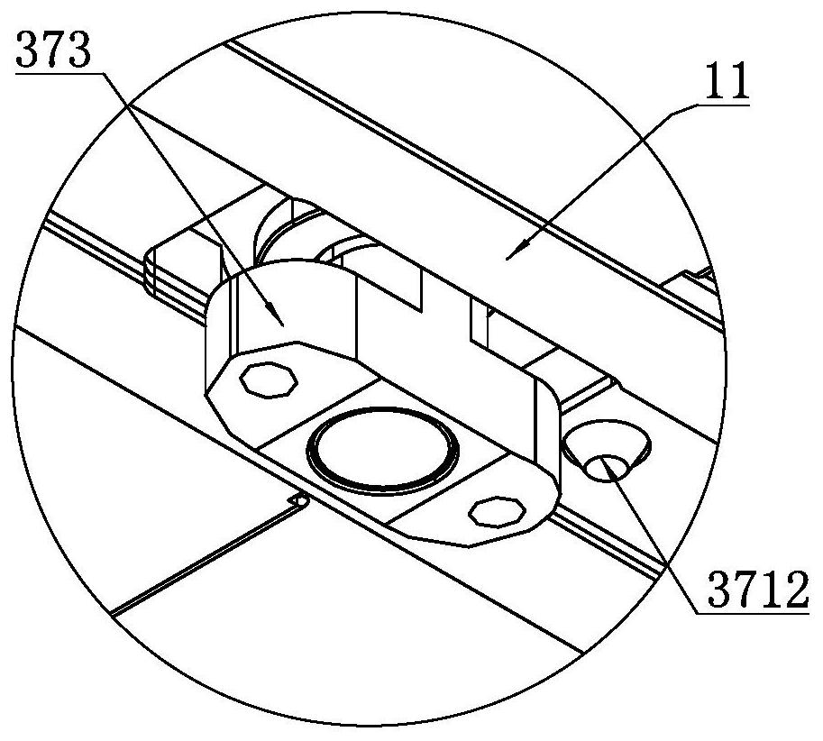 Feeding device applied to brake pad production