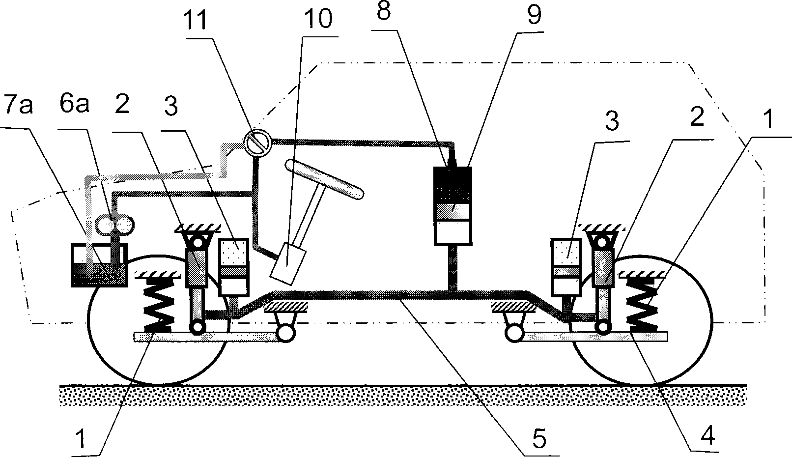 Suspension system of lifting load-bearing impact damper