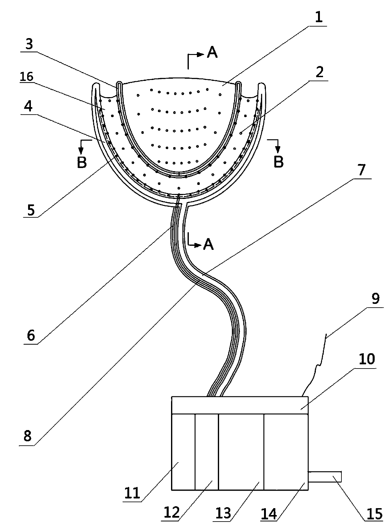 Oral cavity cleaning device
