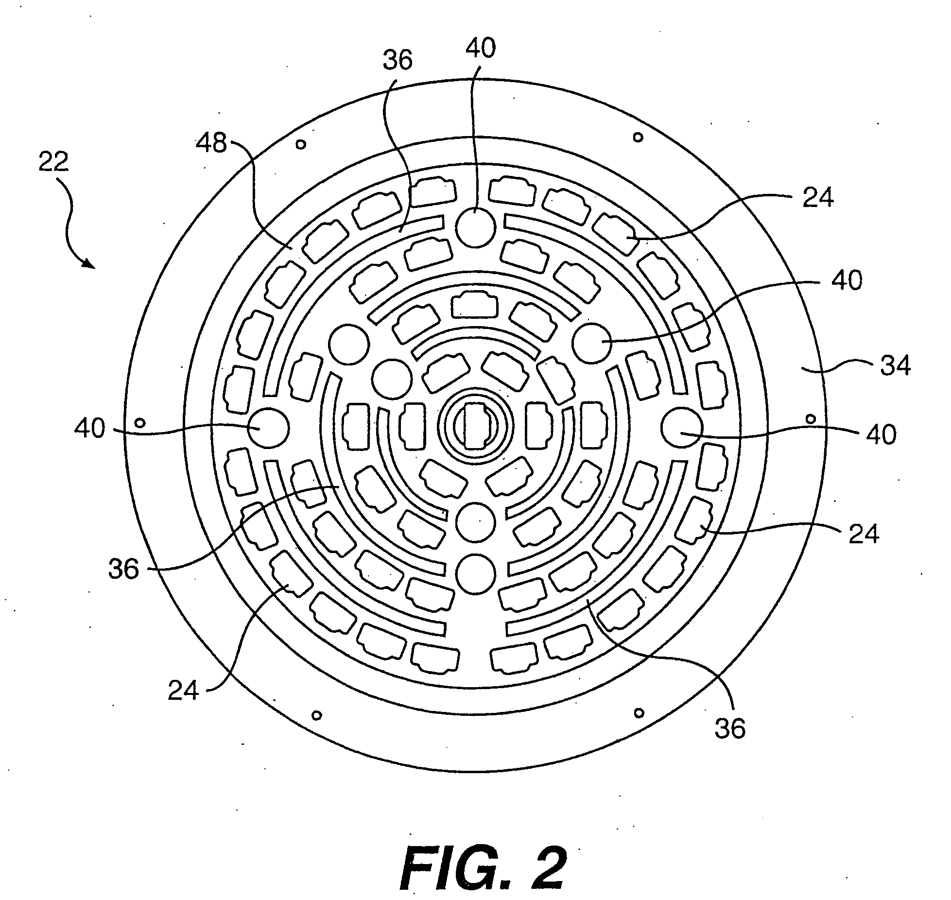 Heating device for heating semiconductor wafers in thermal processing chambers