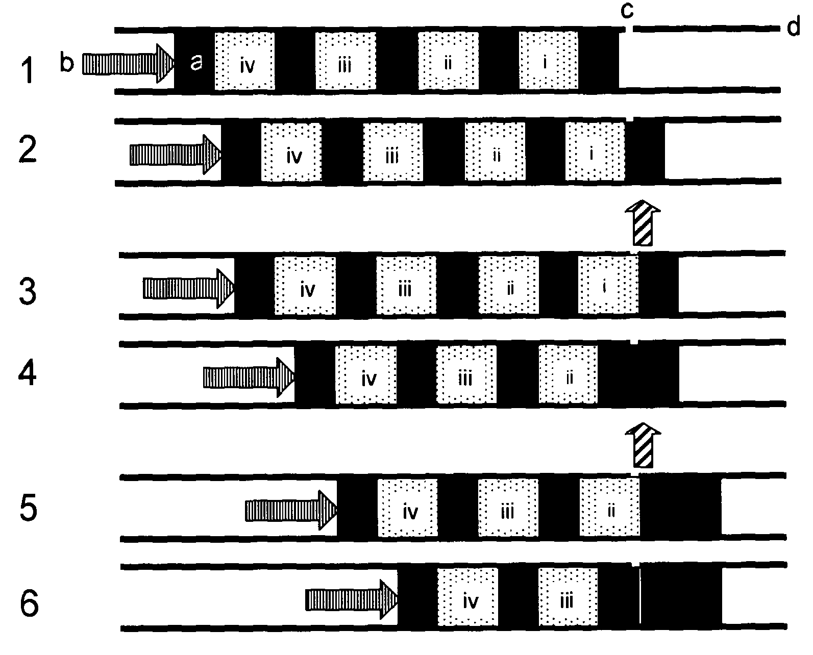 Device for sequentially dispensing liquid reagents to a reaction chamber