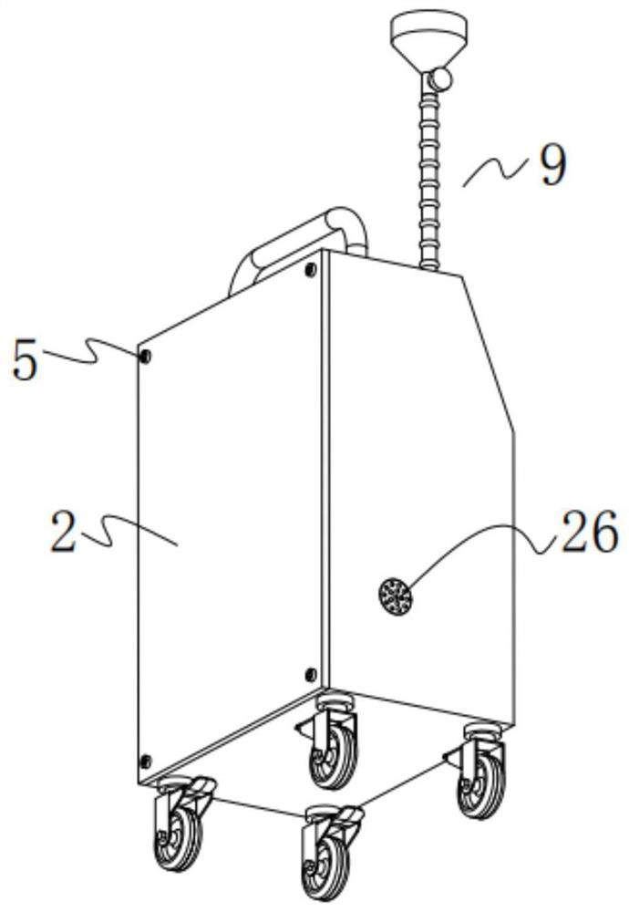 An environment-friendly continuous oxygen blowing and moisture absorbing device