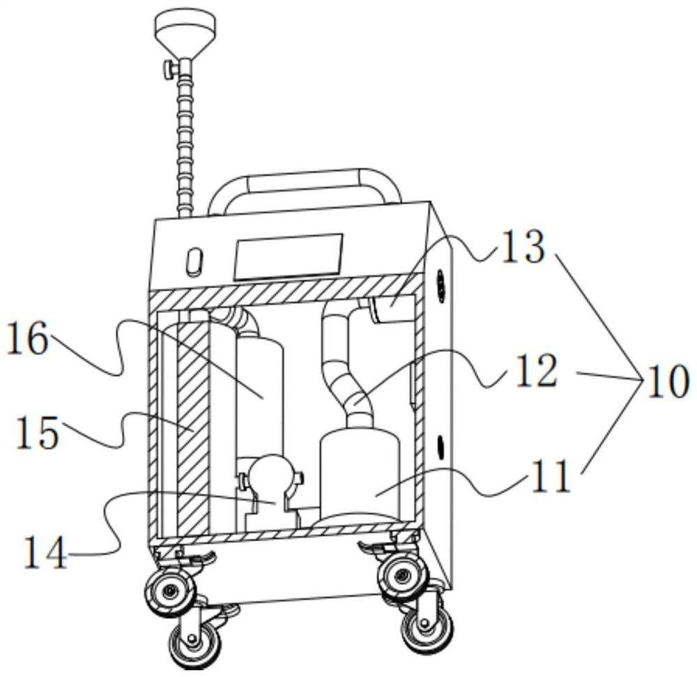 An environment-friendly continuous oxygen blowing and moisture absorbing device