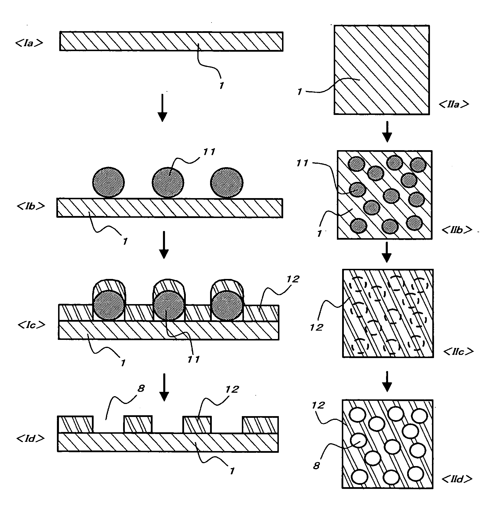 Porous thin-film-deposition substrate, electron emitting element, methods of producing them, and switching element and display element