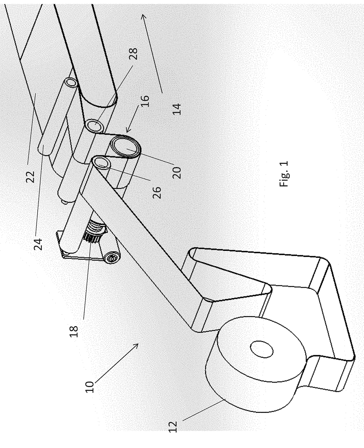 Tensioning mechanism for a textile feed to a stepped operation digital textile printer