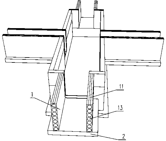 Prefabricated reinforced concrete board molding bed and construction method