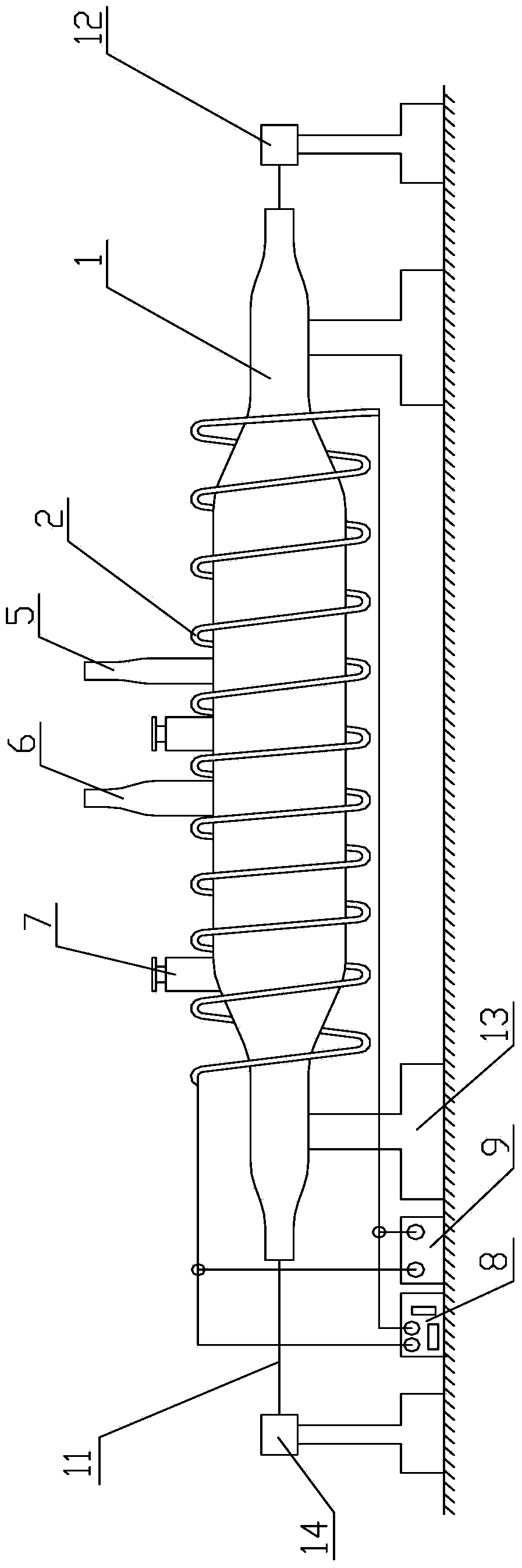 Continuous hot-drawing forming method for nickel-titanium alloy pipe