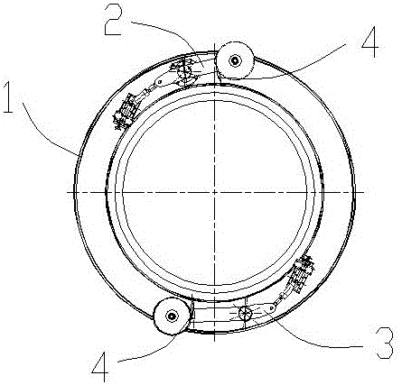 Plastic pipe following copying double-cutting device