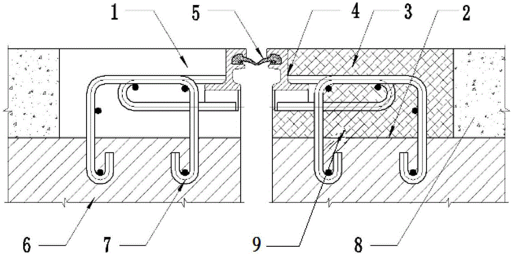 Rapid replacing method and restoring method for bridge expansion joint