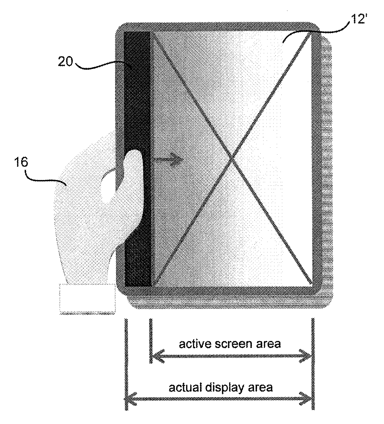 System and Method for Dynamically Resizing an Active Screen of a Handheld Device