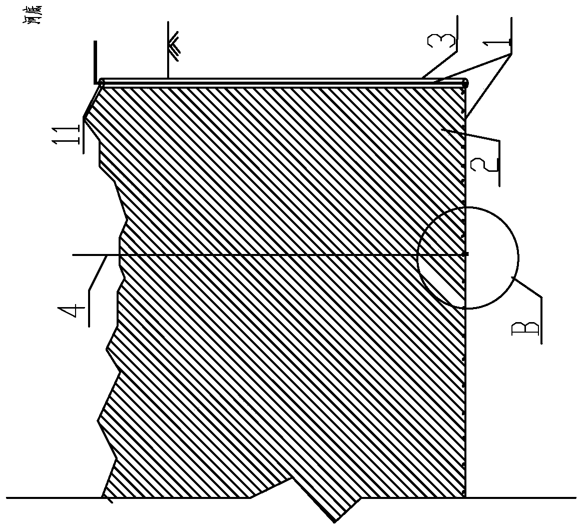 Earth-rock cofferdam foundation anti-seepage curtain and manufacturing method thereof