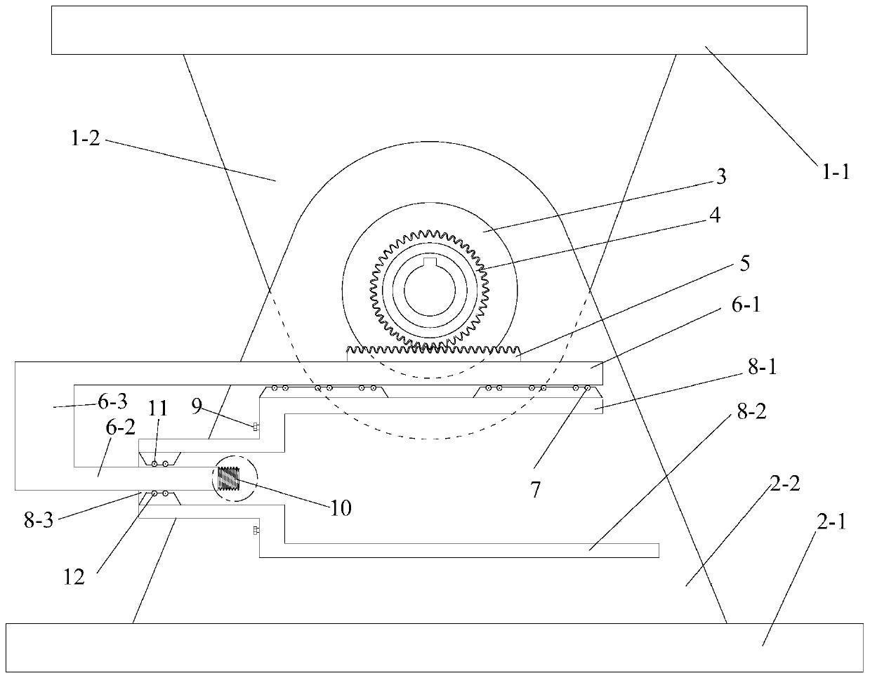 One-way damping hinge device and its application for passive vibration control of structures