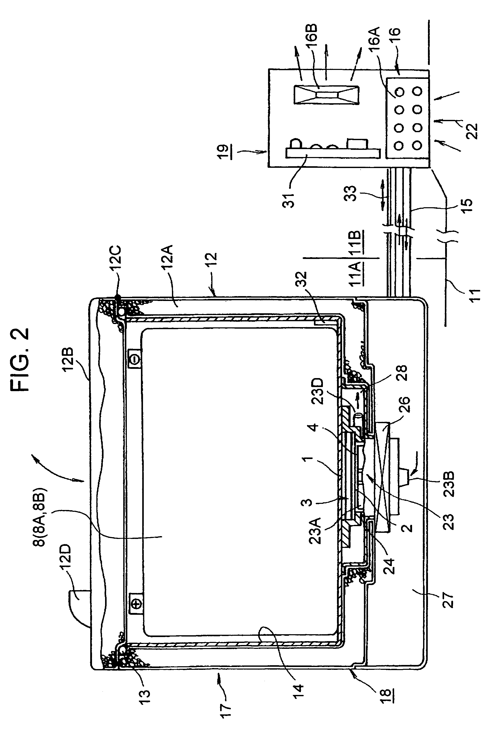 Storage battery temperature regulator having thermoelectric transducer, and vehicle including the storage battery temperature regulator