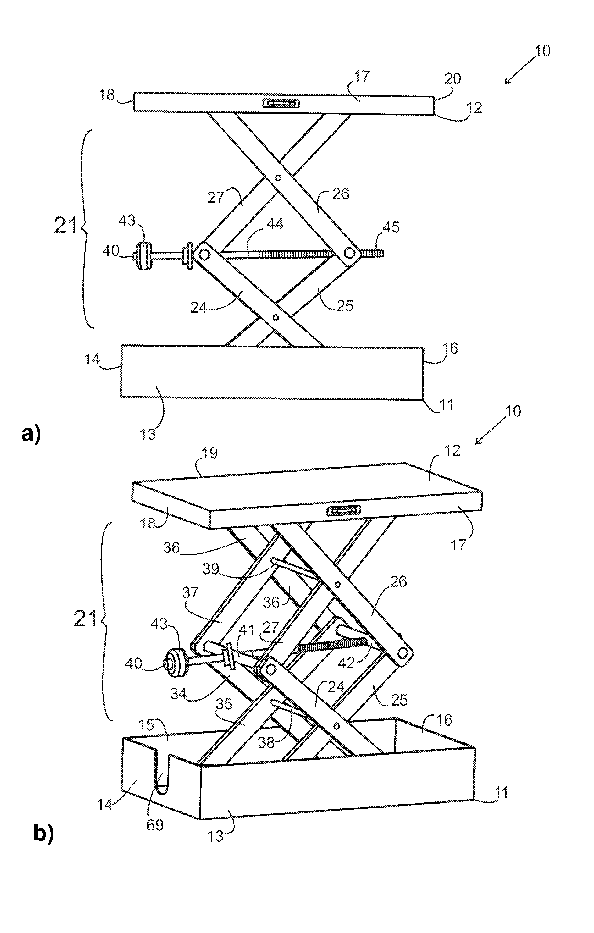 Kitchen cabinet installation device