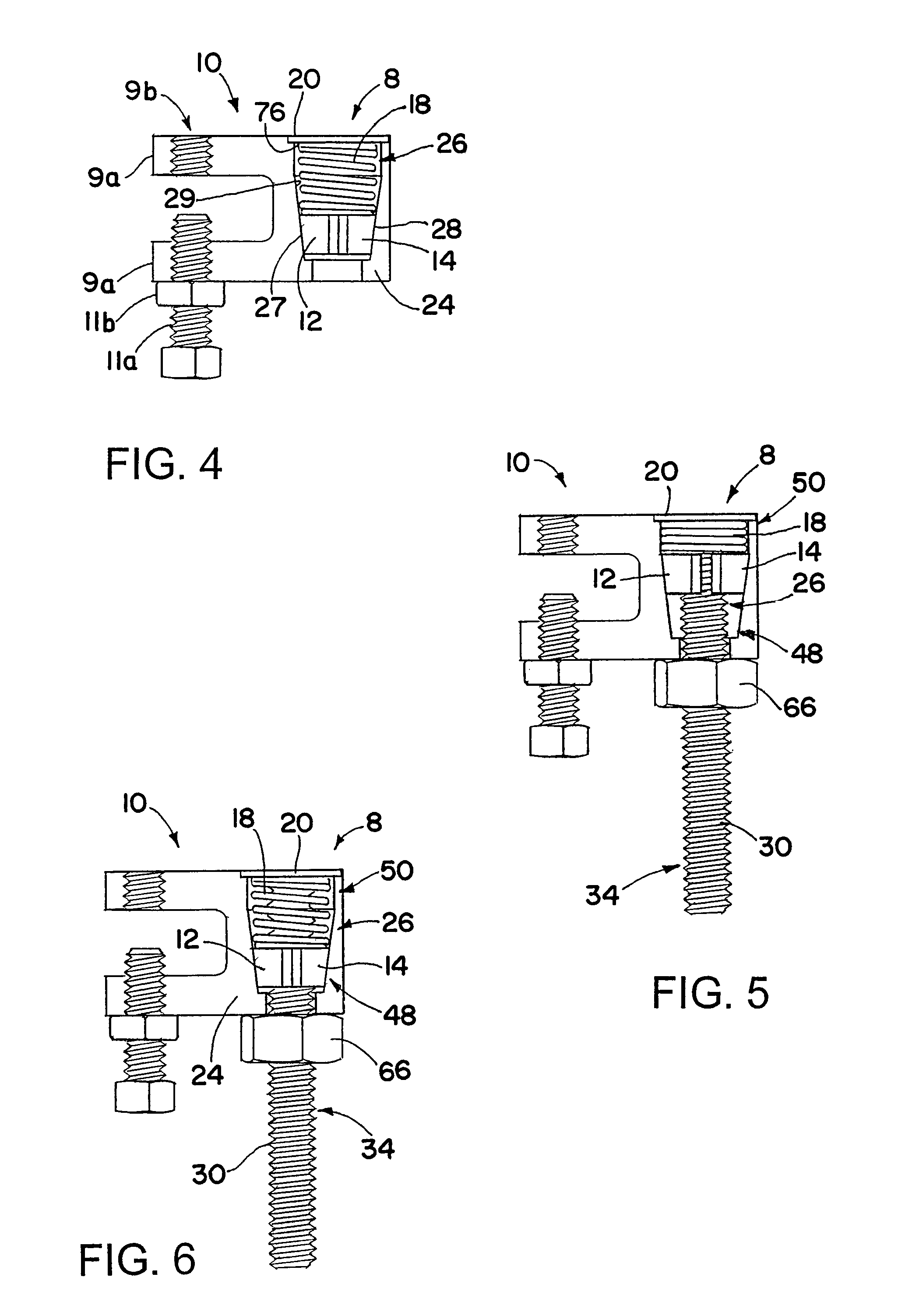 Quick threaded rod locking devices and method