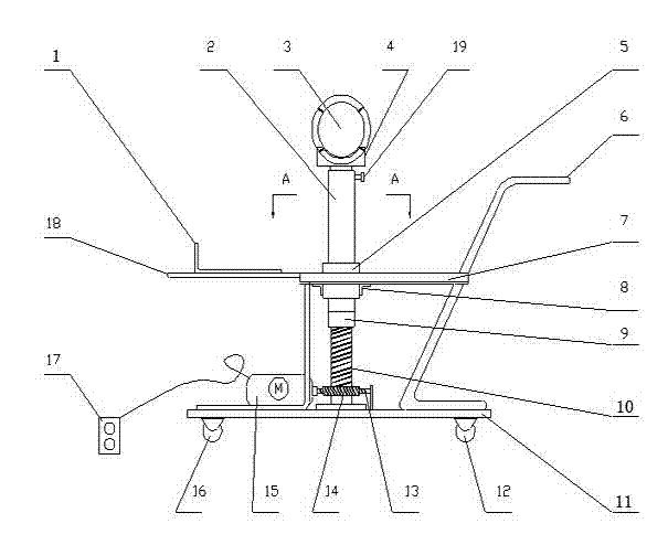 Device and method for moving, lifting and rotating industrial X-ray detection machine