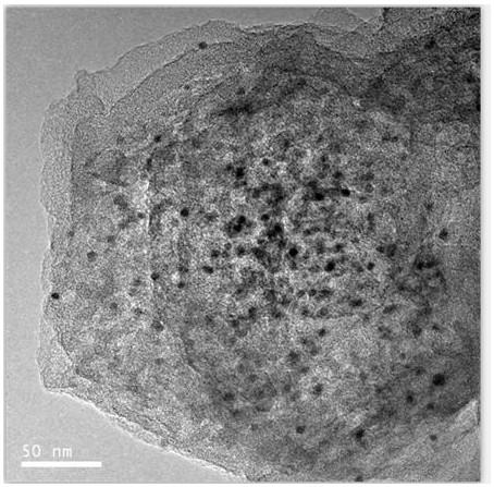 Nitrogen-doped porous hollow carbon catalyst embedded in platinum-rhodium alloy, preparation method and application thereof
