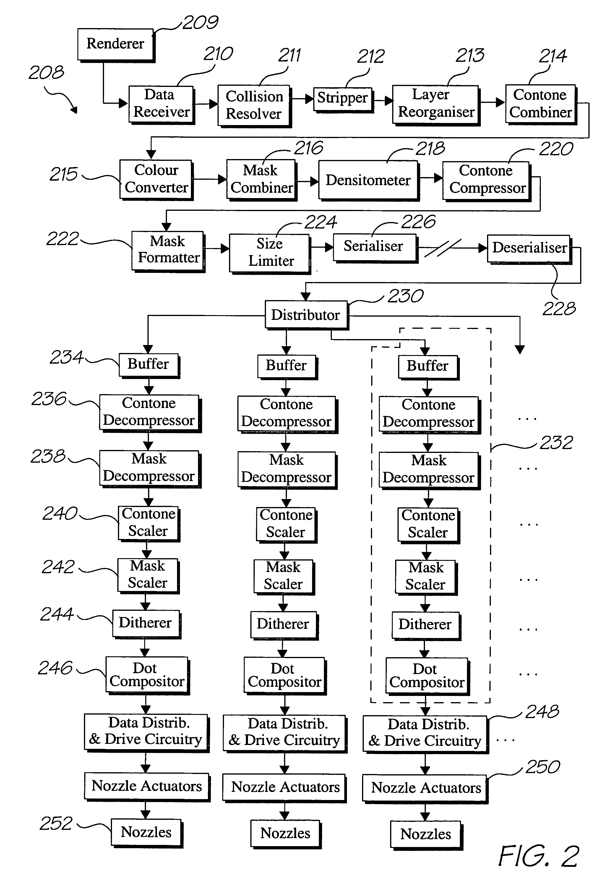 Display device for use as a computer monitor, having a printer controller and a pagewidth printhead