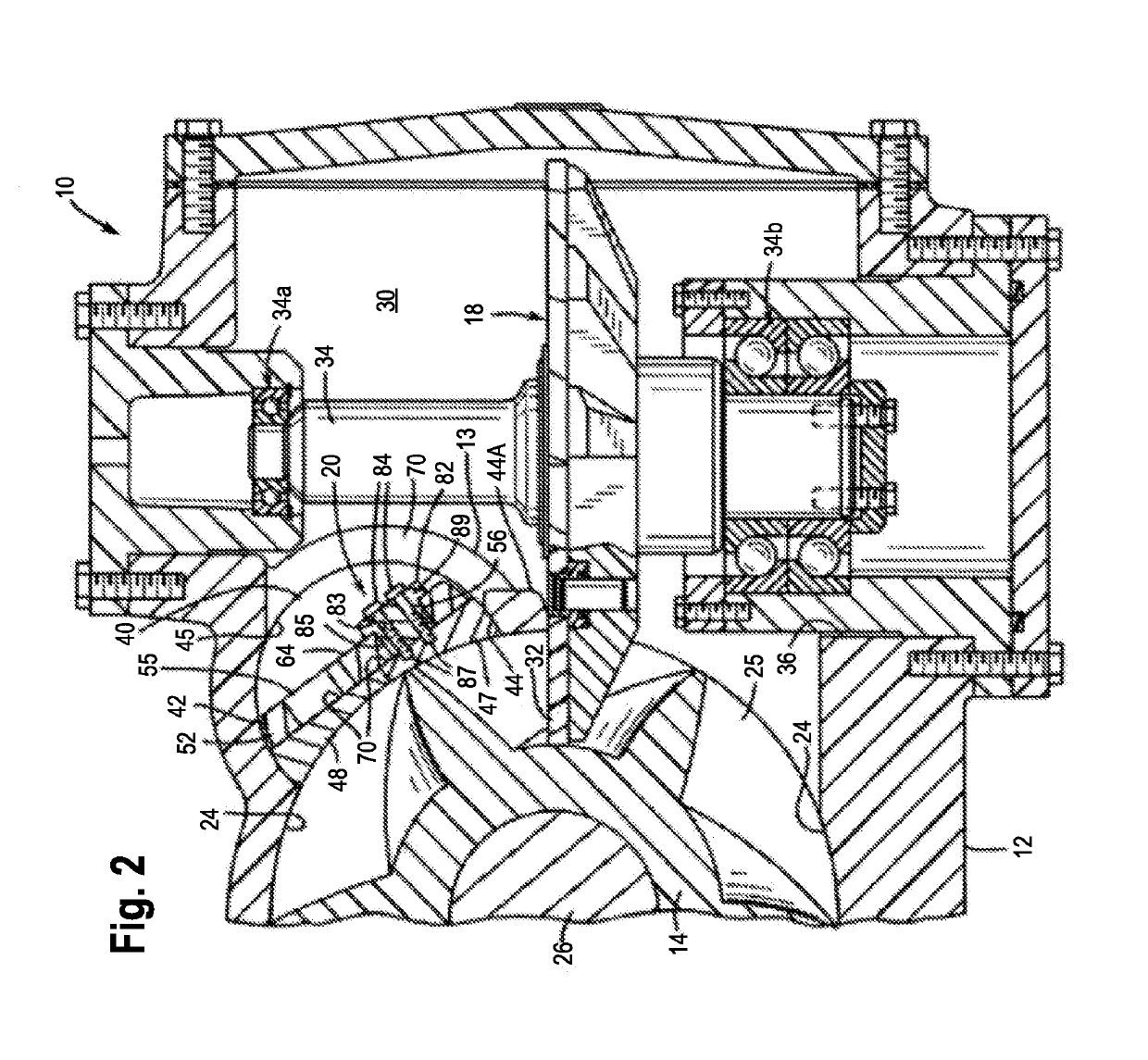 High suction pressure single screw compressor with thrust balancing load using shaft seal pressure and related methods