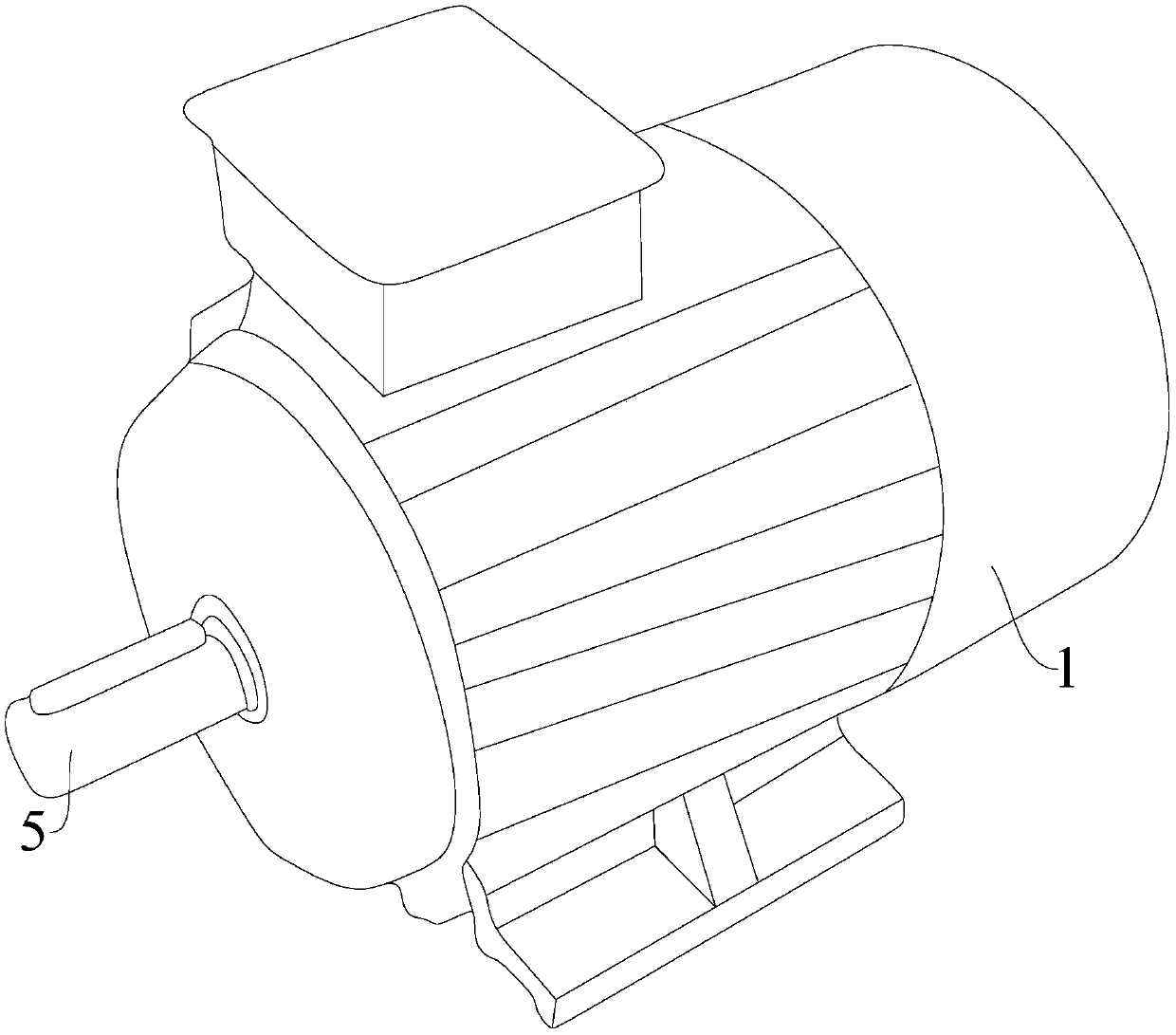 Motor having built-in adjustable sound insulation device