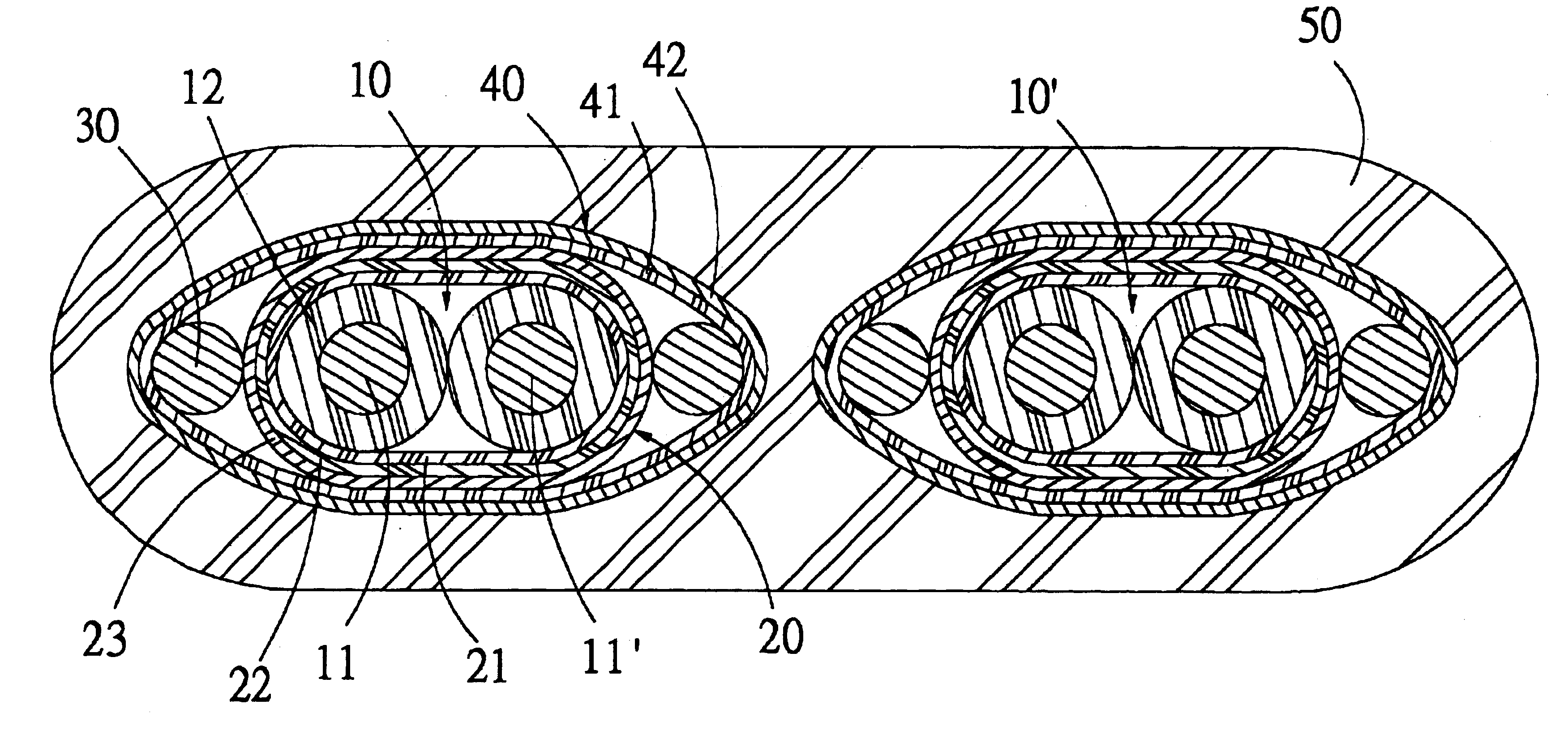 Transmission cable structure