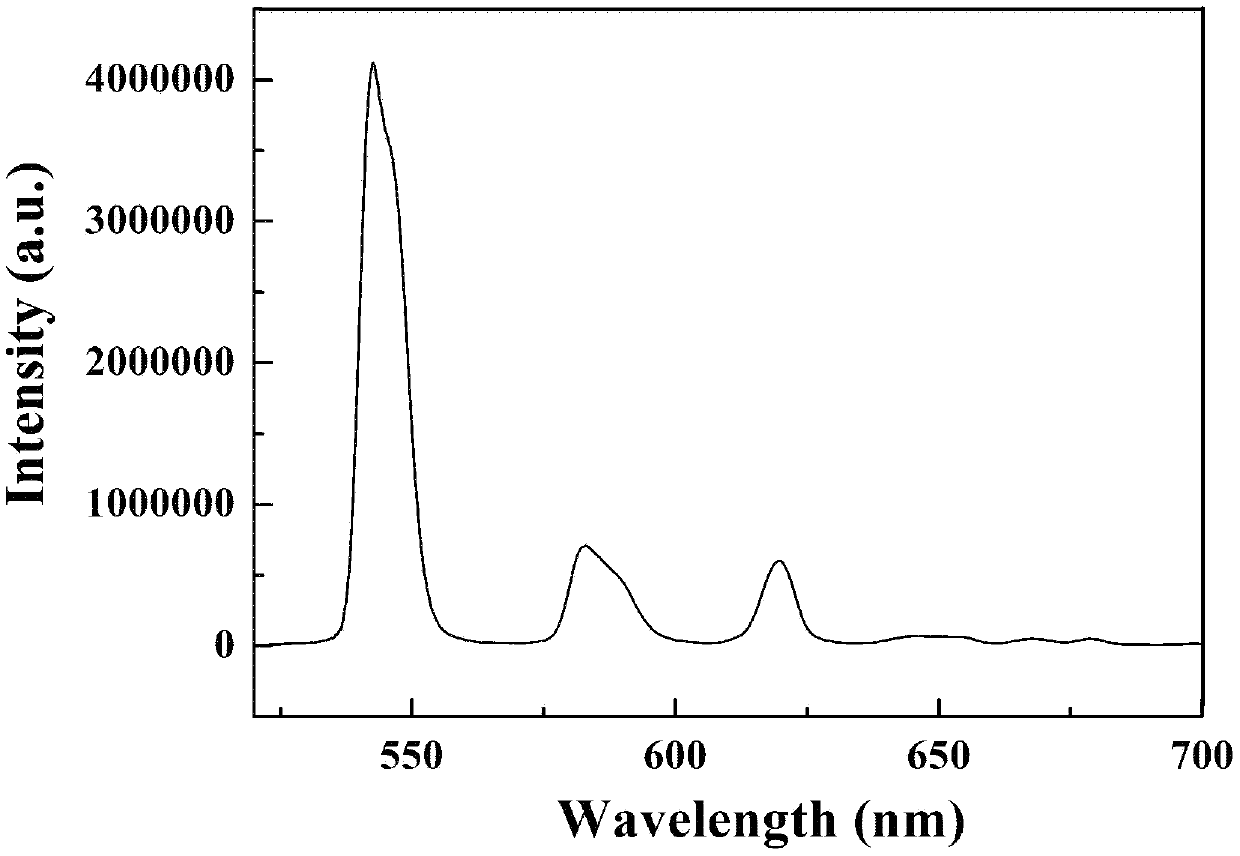 A kind of double-arm benzoic acid organic rare earth high-efficiency light-emitting material and preparation method thereof