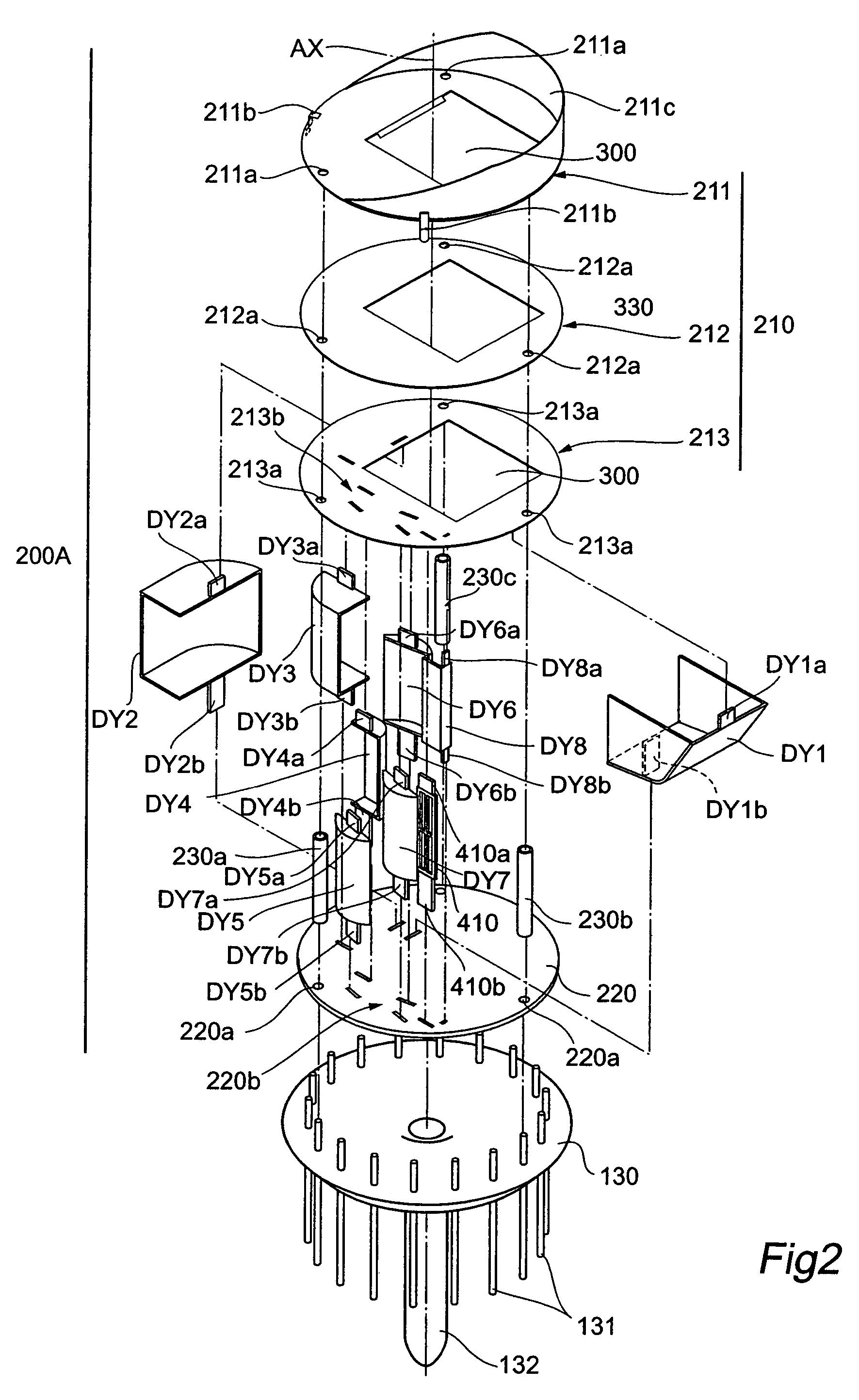 Electron multiplier unit including first and second support members and photomultiplier including the same
