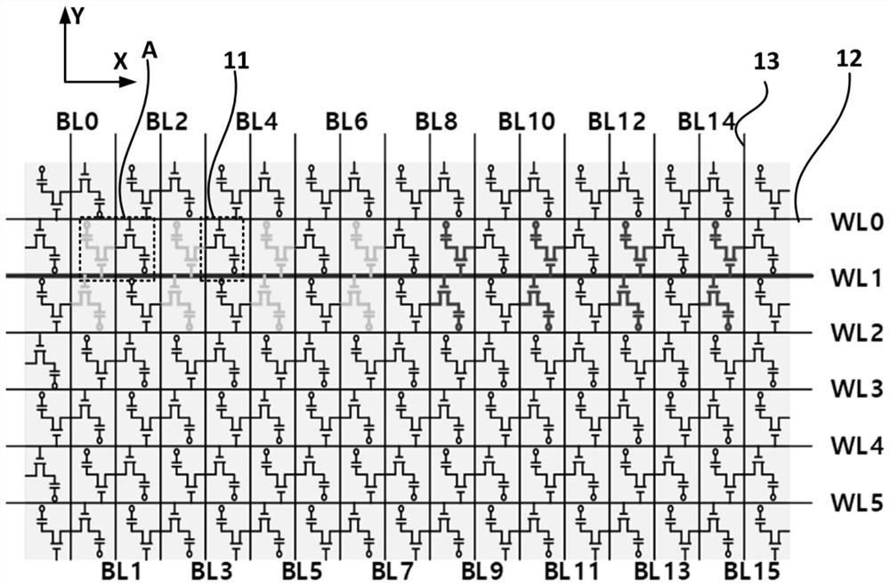 Column selection signal unit circuit, bit line sensing circuit and memory