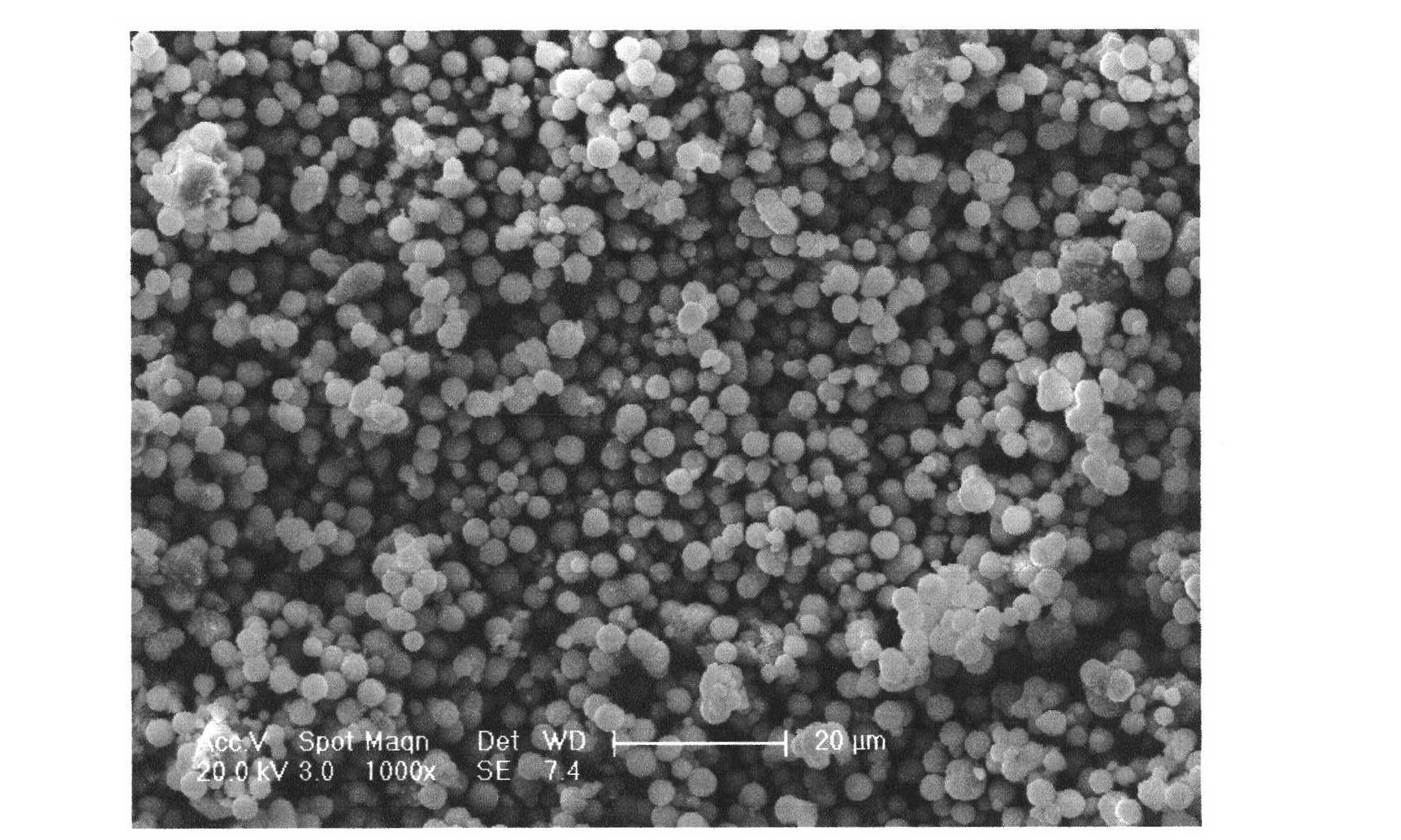 Dendritic macromolecular functional titanium dioxide micro particle toughening agent and epoxy resin