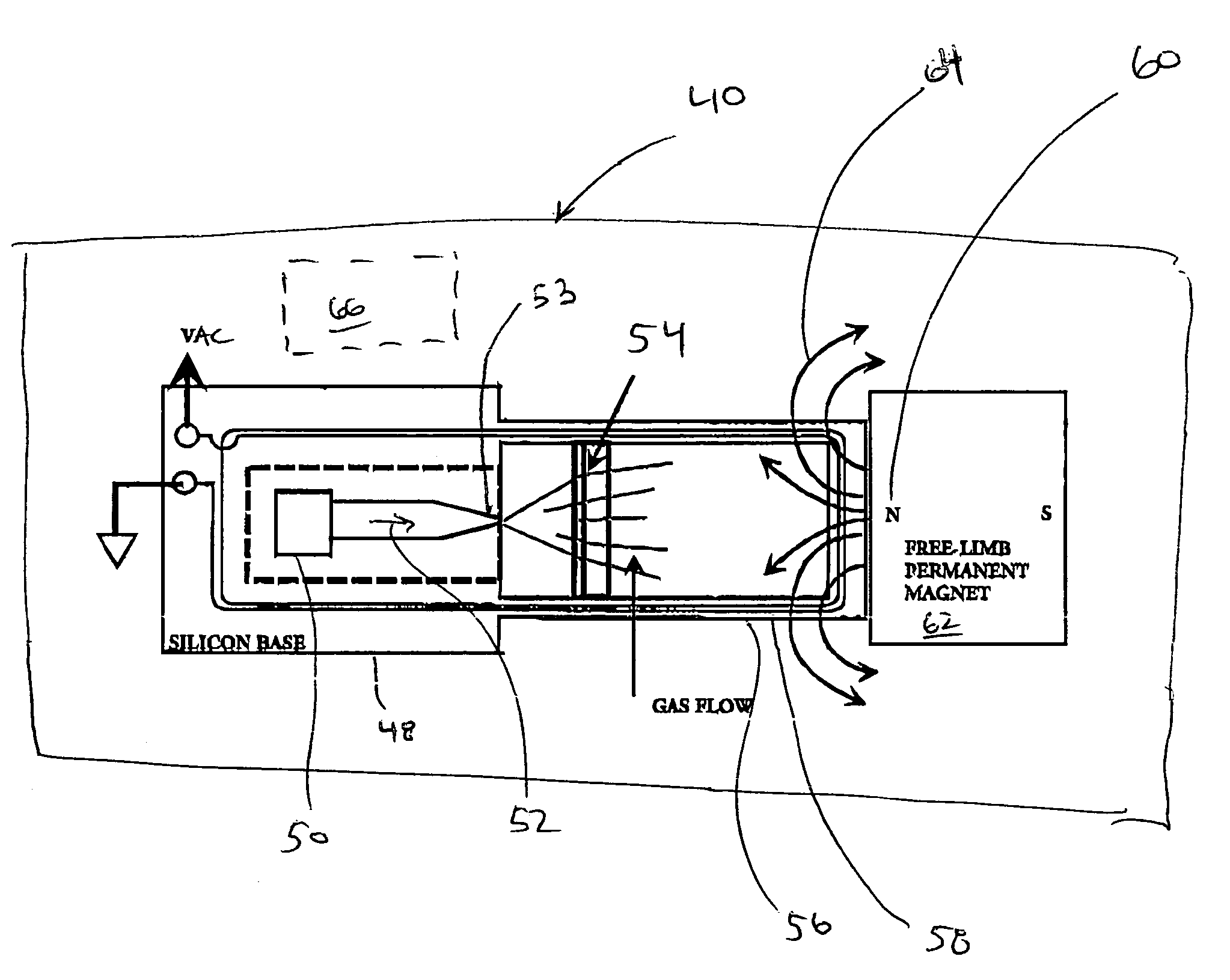Pressurized gas to electrical energy conversion for low-power field devices