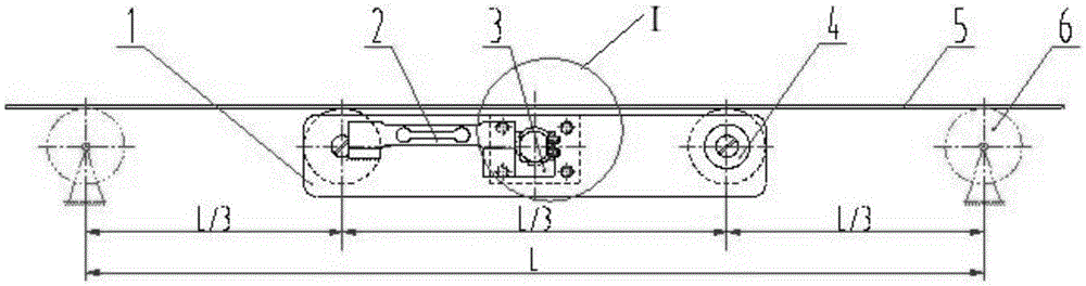 Self-connected double roller weighing device