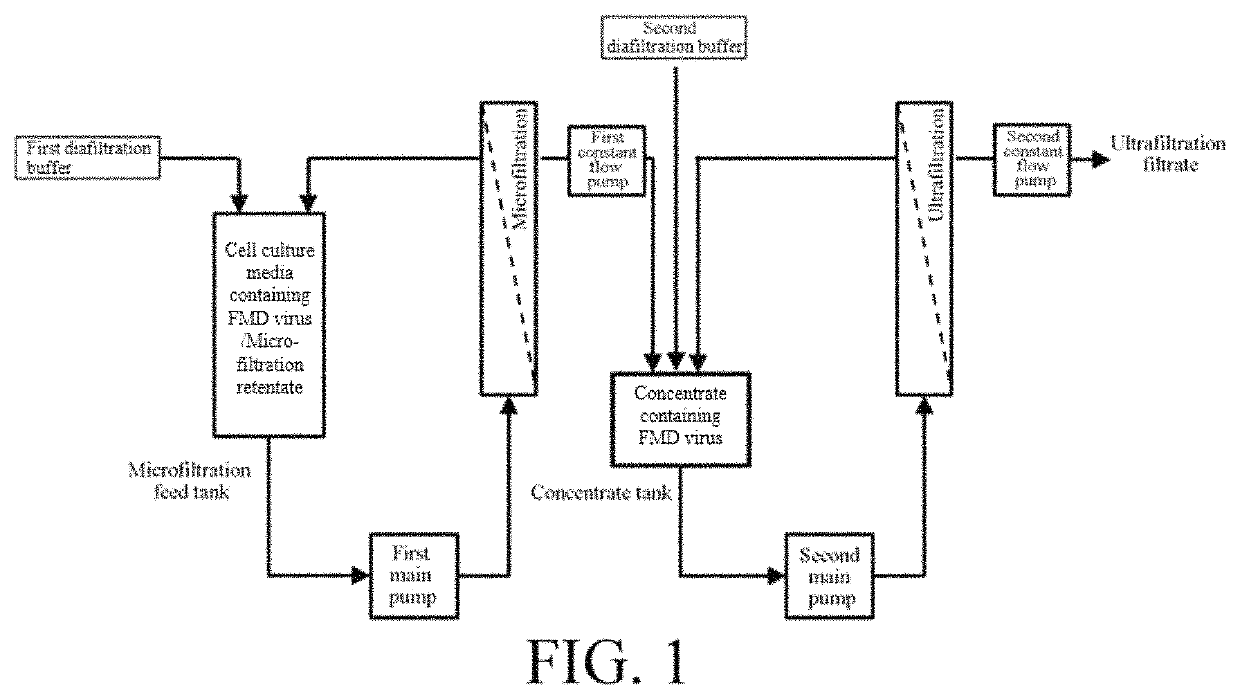 Method for preparing foot-and-mouth disease vaccines