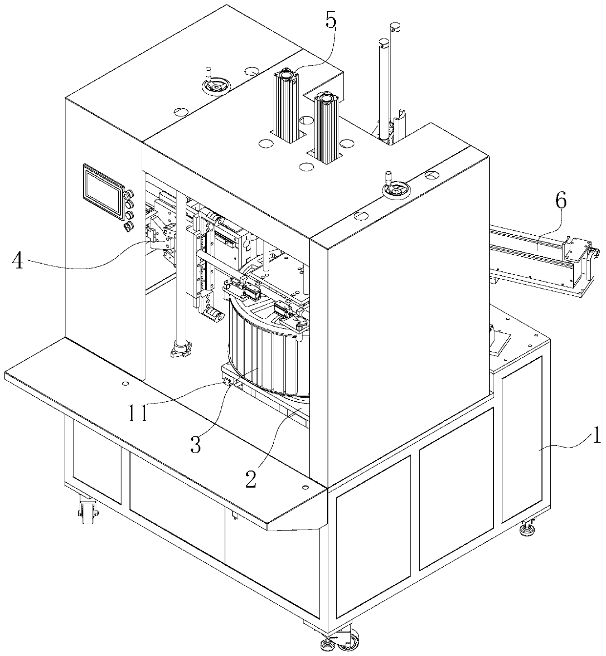 Automatic assembling equipment for large-size wind wheel