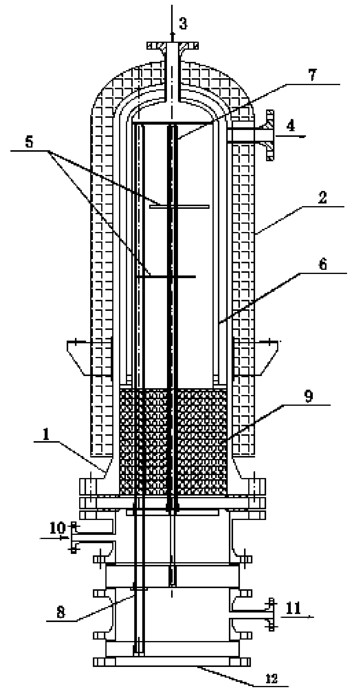 Heat-exchange sulfuric acid catalytic decomposition reactor and catalytic method thereof