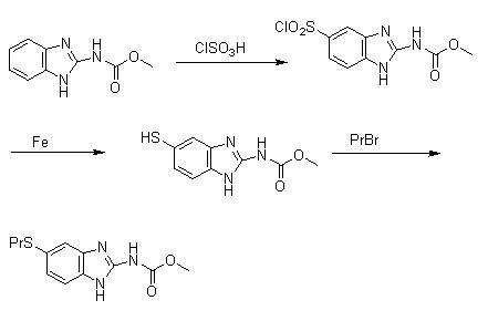 Preparation method of albendazole