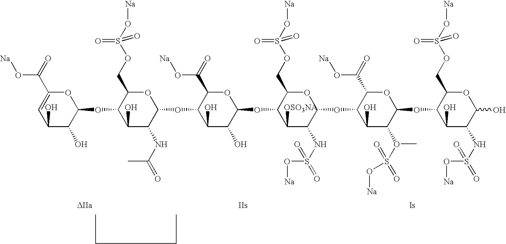 Mixtures of sulfated oligosaccharides