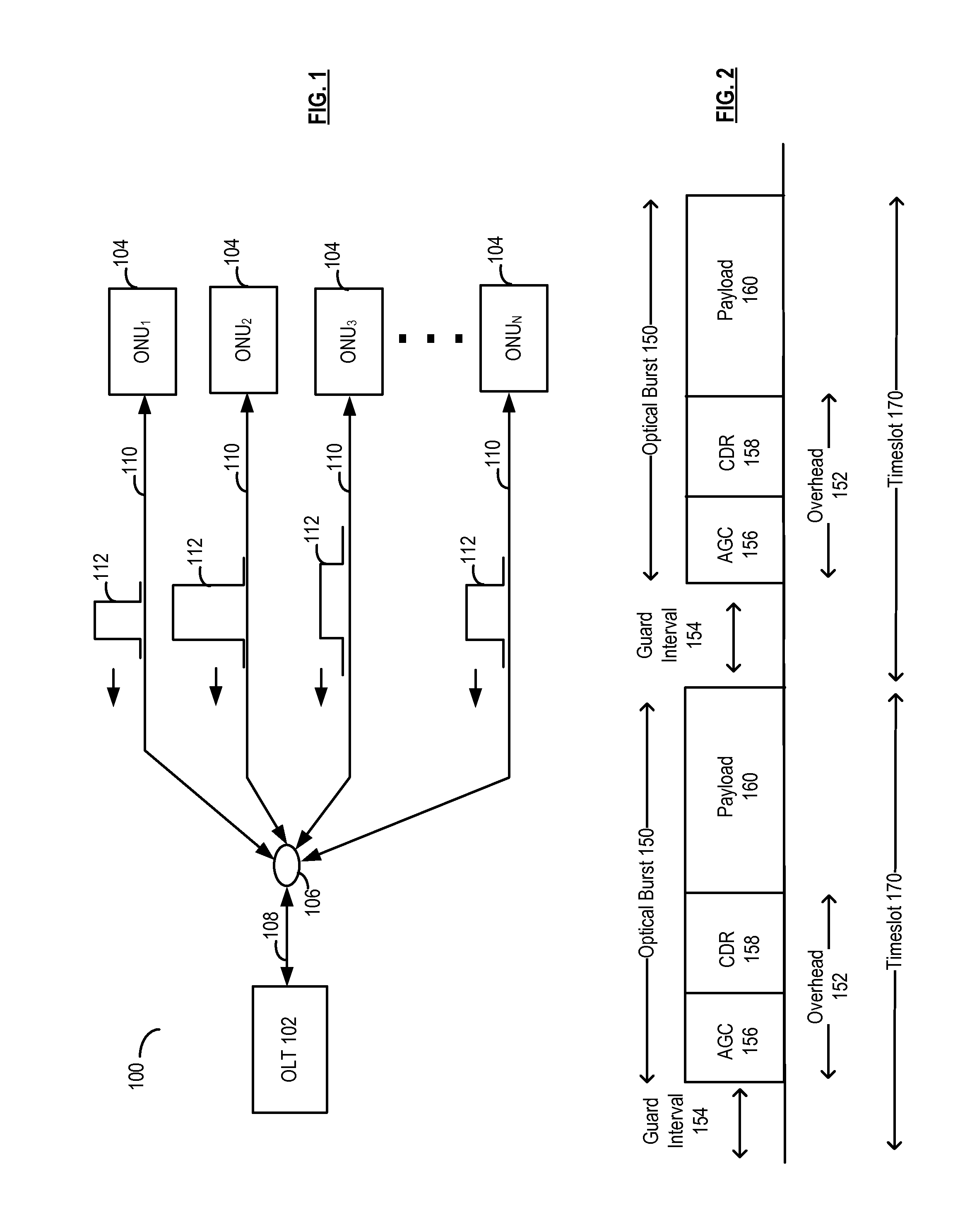 System and method for scheduling timeslots for transmission by optical nodes in an optical network