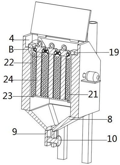 Ceramic filter tube denitration and desulfurization dust remover